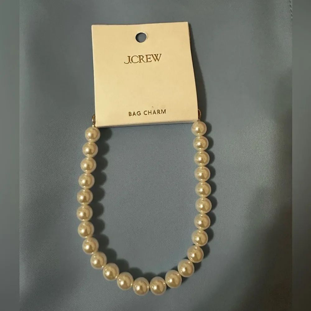 NWT JCREW Faux-pearl bag charm